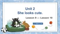 小学人教精通版Unit 2 She looks cute.Lesson 10课文课件ppt