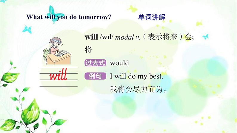 冀教版六年级英语下册Lesson 14 Tomorrow We Will Play 教学课件第8页