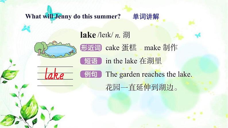 冀教版六年级英语下册Unit3 Lesson15 Jenny’s Summer Holiday 教学课件+教案+视频04