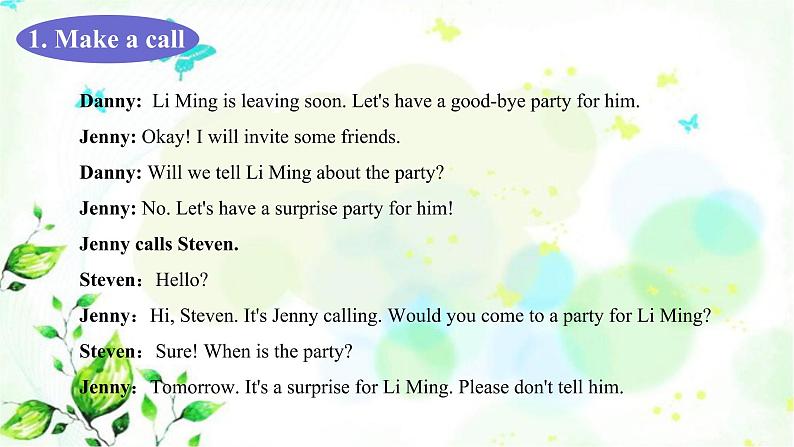 冀教版六年级英语下册Unit4 Lesson21 A Party for Li Ming 教学课件+教案+视频03