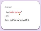 Unit 2 Can I use your computer Lesson6 课件+音频素材 北京版英语五上