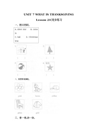 小学英语北京版三年级上册Lesson 24精品复习练习题