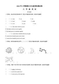 【小升初真题卷】2021-2022学年湖南省娄底市娄星区湘少版（三起）六年级下册期末考试英语试卷（含听力音频）（原卷版+解析版）