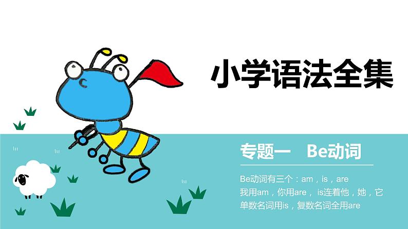 小升初英语语法专项突破集训（通用版）： 专题一   Be动词 课件01