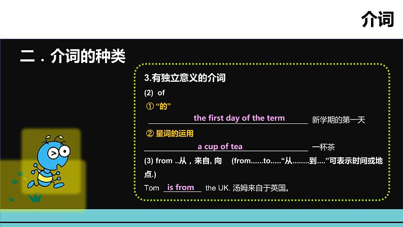 小升初英语语法专项突破集训（通用版）：专题十 介词课件08