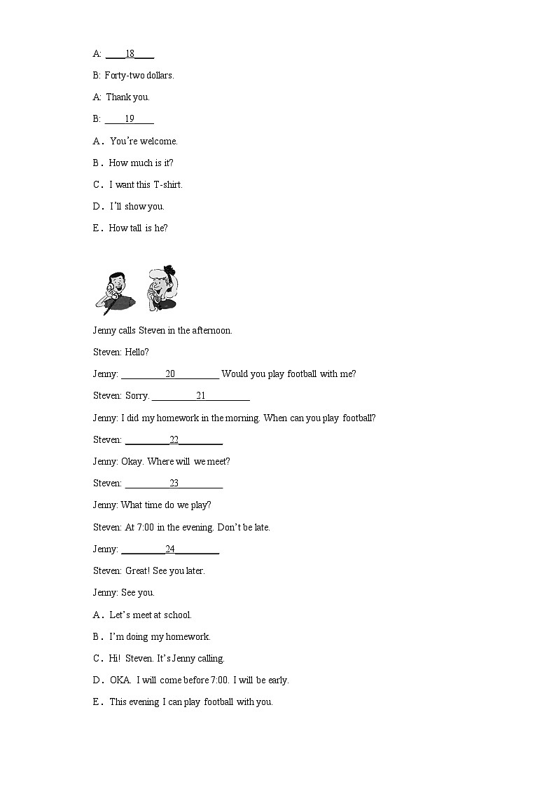 2023年小升初英语考试真题汇编 补全句子与短文+任务型阅读（含答案解析）冀教版（三起）第3页