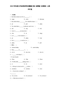 2022学年度小升初英语考试真题汇编 选择题（含答案）人教PEP版