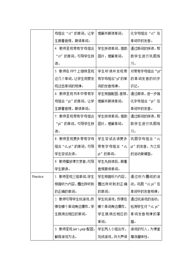 Unit 1 My day第3课时示范课教案【英语人教三起PEP五下】第2页