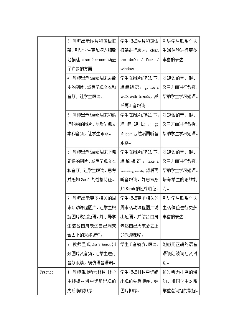 Unit 1 My day第5课时示范课教案【英语人教三起PEP五下】第2页