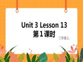 Unit 3 Lesson 13 第1课时 课件