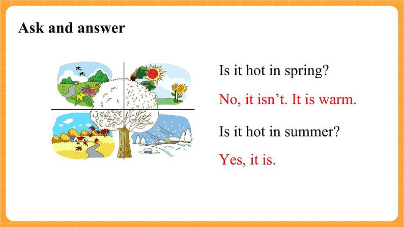 新牛津上海版英语三年级上册 Unit 12《The four seasons》第2课时课件05