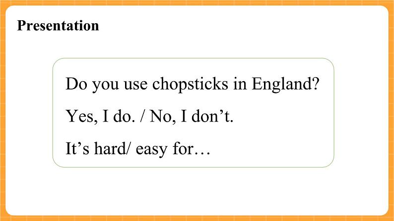 Module 1 Unit 1 《Do you use chopsticks in the UK》 第1课时 课件06