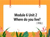 外研版（一起点）小学英语二年级（上）Module 6 Unit 2 《Where do you live》第2课时 课件