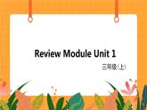 外语教研版（三起点）小学英语三上 Review Module  Unit 1 第1课时 课件