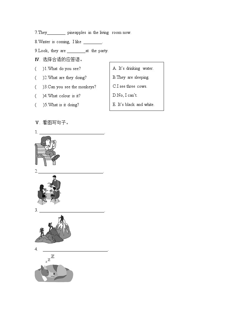 Unit 5 Whose dog is it？第4课时 （同步练习）人教PEP版英语五年级下册第2页