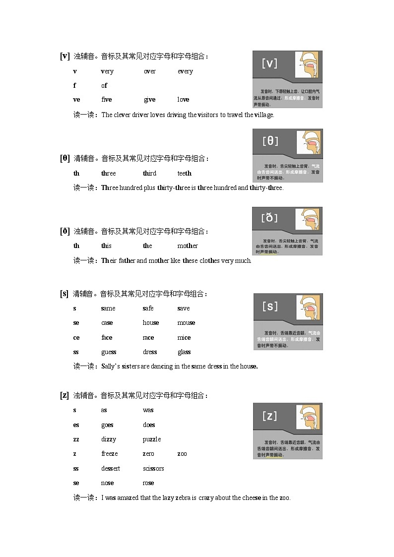 【专项练习】全套专题高频考点小升初英语（词汇篇）Module 2 国际音标-辅音（带答案）第3页