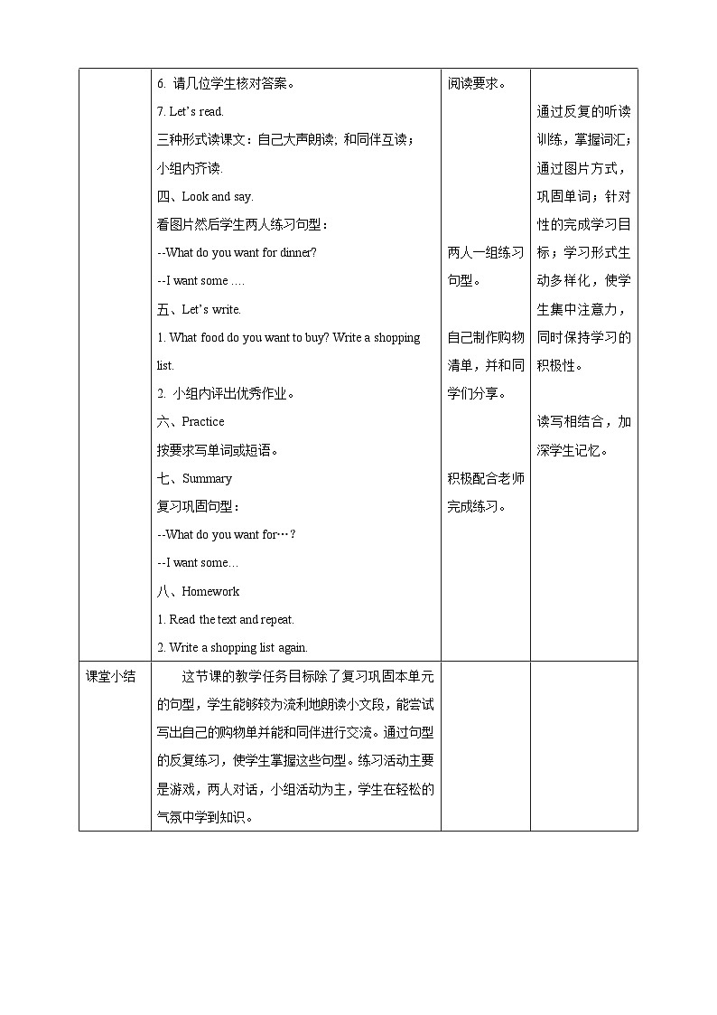 Unit 3 Food lesson3 课件+教案+练习01