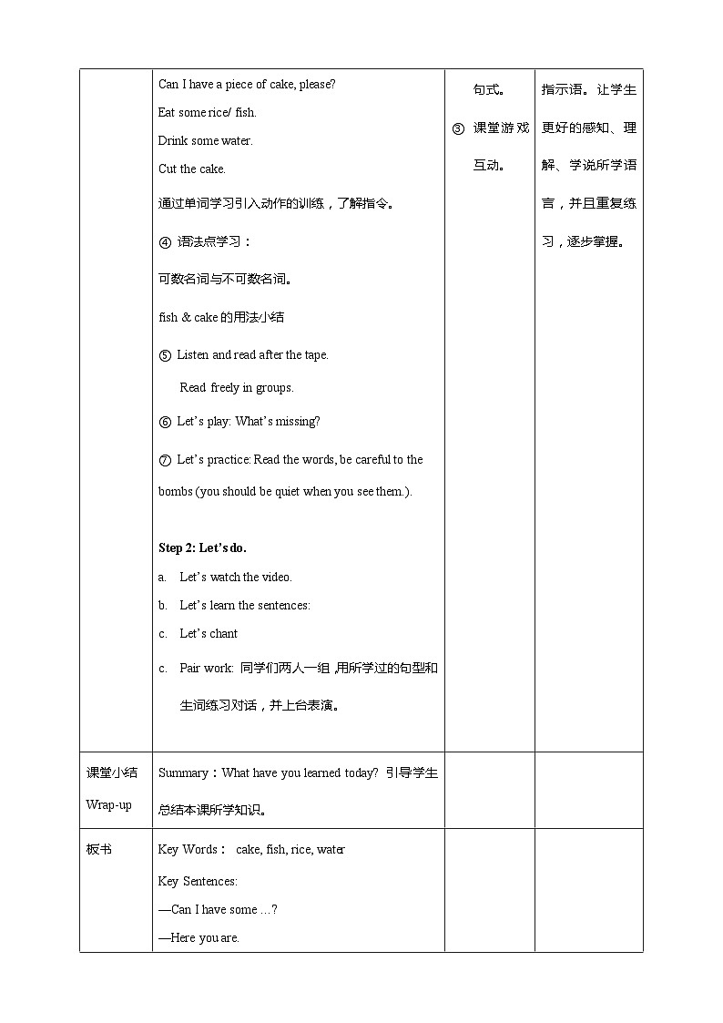 Unit 5 Let's eat! PB Let's learn 课件+教案+同步练习+音视频素材02
