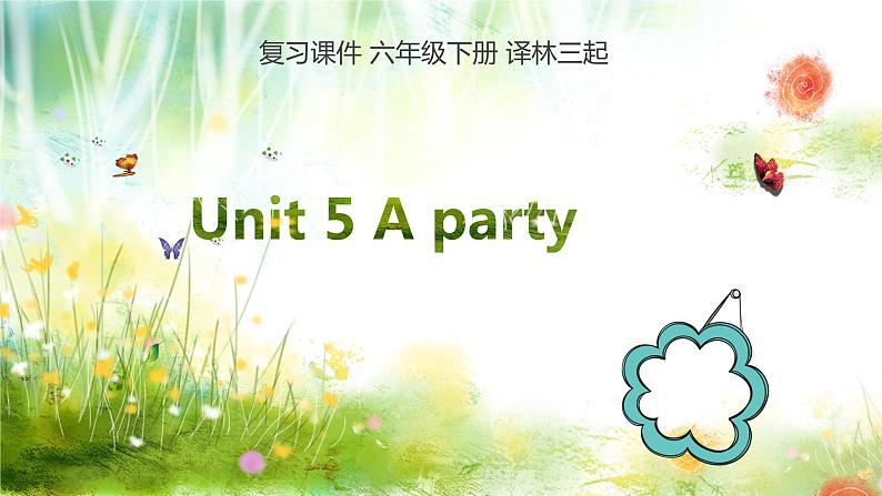 【期末复习】小学译林版（三起）英语六年级下册单元复习课件 Unit 5 A party第1页