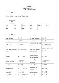 【期末复习】小学译林版（三起）六年级下册单元复习精讲精练Unit5 A party(讲义+练习)（含答案）