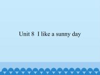 小学英语湘少版三年级下册Unit 8 I like a sunny day.课文配套课件ppt