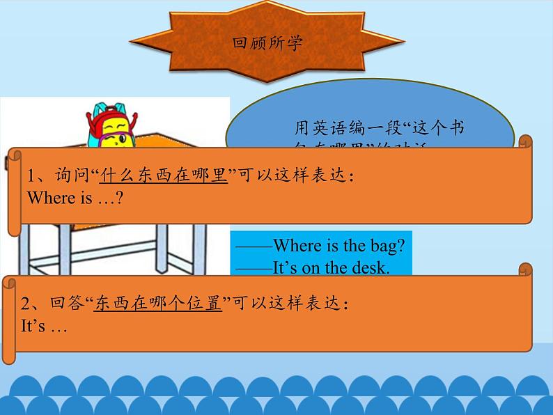 教育科学出版社小学英语三年级起点三年级下册 Unit 4 Is it in your schoolbag？-Period 2  课件03