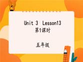 Unit 3 Lesson 13 (第1课时) 课件