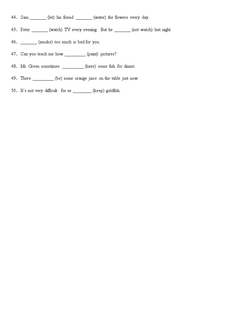 期末易错真题汇编：2023年小学英语六年级下册期末考试专练02-用单词的正确形式填空50题（2021-2022两年真题）全国通用译林版（三起）（含答案）第3页