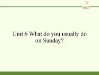 教科版 (广州)四年级下册Unit 6 What do you usually do on Sunday?课文课件ppt