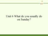 教育科学出版社小学英语三年级起点四年级下册 Unit 6 What do you usually do on Sunday  课件