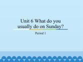 教育科学出版社小学英语三年级起点四年级下册 Unit 6 What do you usually do on Sunday  课件2