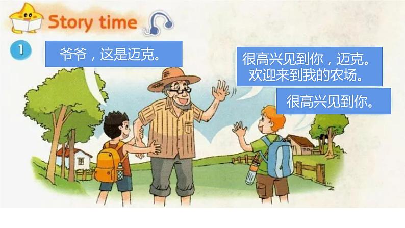 译林版小学英语3BU7复习PPT及课文填空04