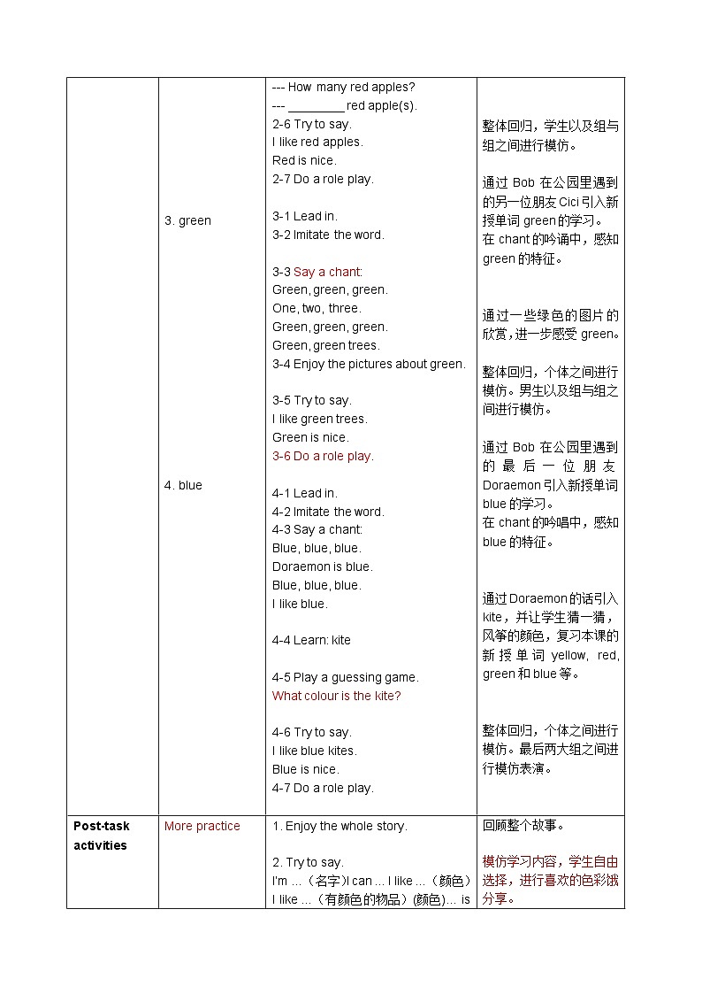 牛津沪教版1AM4U3教案03