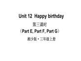 Unit 12  Happy birthday（Part E, Part F, Part G）（课件+素材）湘少版（三起）英语三年级上册