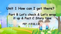 人教版 (PEP)六年级上册Unit 1 How can I get there? Part B背景图课件ppt