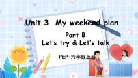 小学英语人教版 (PEP)六年级上册Unit 3 My weekend plan Part B课堂教学ppt课件