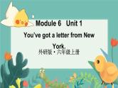 外研6英上  Module 6 Unit 1 PPT课件+教案