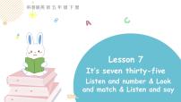 英语五年级下册Lesson 7 It's seven thirty-five教课ppt课件