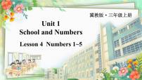 小学英语Lesson 4 Numbers 1-5评课ppt课件