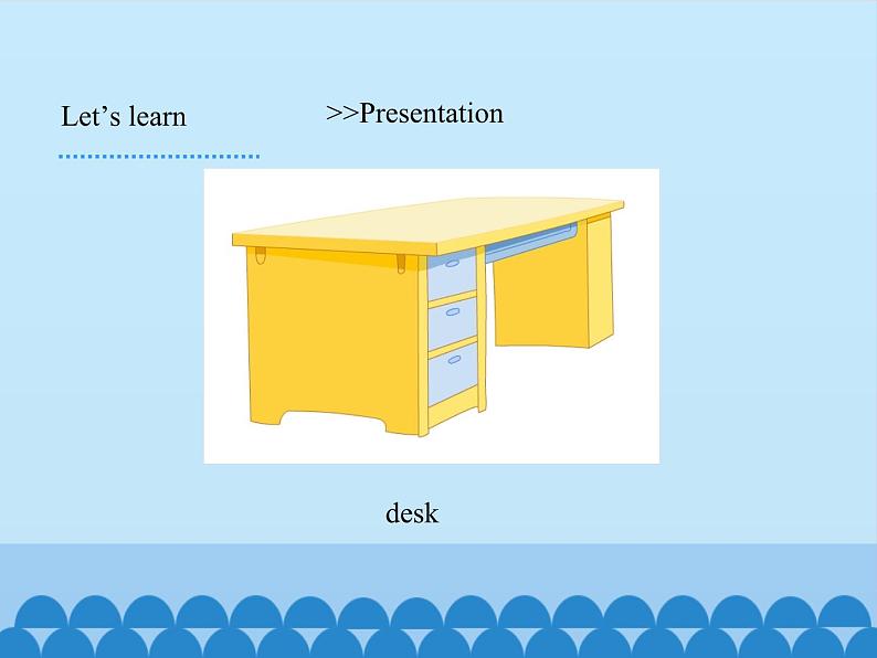 教育科学出版社小学英语三年级起点三年级上册 Unit 12 Put it on the desk-Period 1   课件07