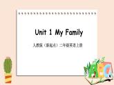 人教版（新起点）二年级英语上册Unit 1 My Family  Lesson1  课件