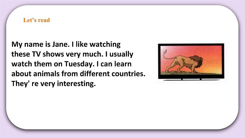 人教版新起点英语五年级上册Unit 5 TV shows lesson3 课件+教案+练习07