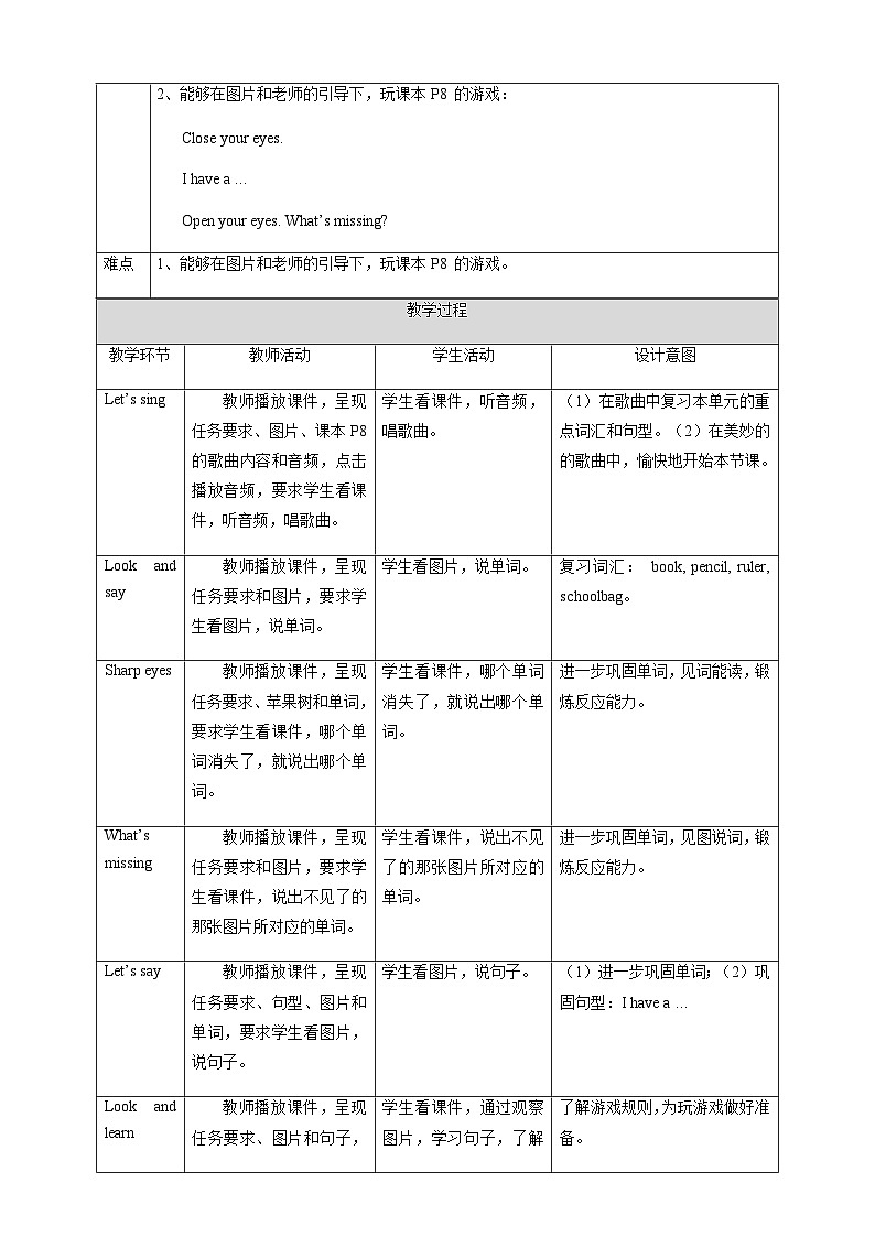 人教版新起点英语一年级上册Unit 1 School Lesson 3 课件+教案+习题+素材02