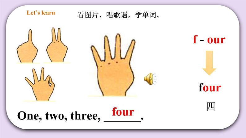 人教版新起点英语一年级上册Unit 4 Numbers Lesson 1 课件+教案+习题+素材05