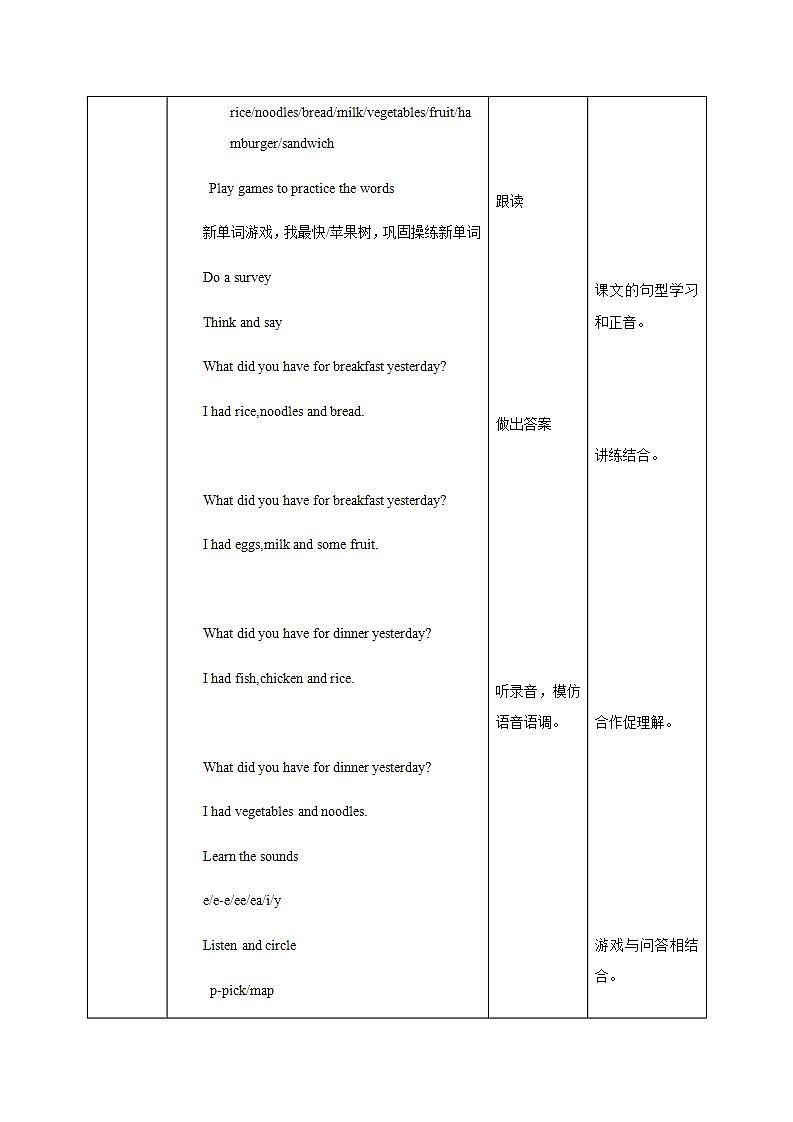 新版-牛津上海版六年级上册     Unit3 Healthy and unhealthdy第三课时课件+教案+习题02