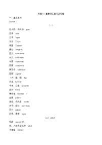 【期末专题复习】（牛津上海版）2022-2023学年六年级英语下学期：专题01- 重点词汇复习及专题过关（原卷+解析）