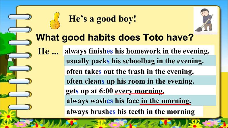 Unit 6 Good Habits P4课件PPT03