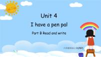 人教版 (PEP)六年级上册Unit 4 I have a pen pal Part B完美版ppt课件