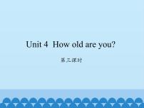 湘少版三年级上册Unit 4 How old are you?图片ppt课件