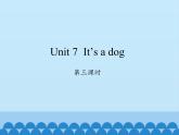 湖南少年儿童出版社小学英语三年级起点三年级上册 Unit 7 It's a dog   课件1